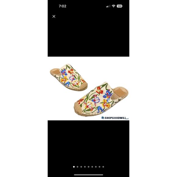 Tory Burch Shoes - Tory Burch Women's Embroidered Floral Round Toe Mules Multicolor Size 6